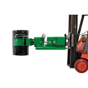 Valley Craft Drum Clamp Tilt & Rotate Powered Forklift Attachment, Ultra Grip - Battery Powered Clamp/120° Forward Tilt/360° Rotation, 2000 lb. Capacity