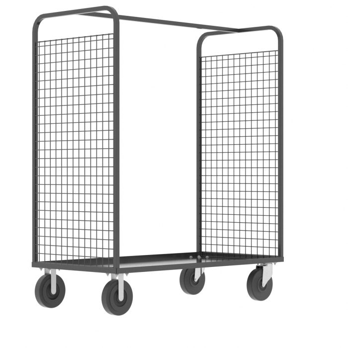 2-Sided Stock Picking Cage Cart, Gray