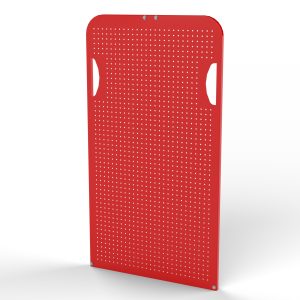 Red Pegboard End Panel