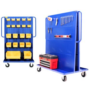 48" A-Frame Bin & Tool Cart, Blue