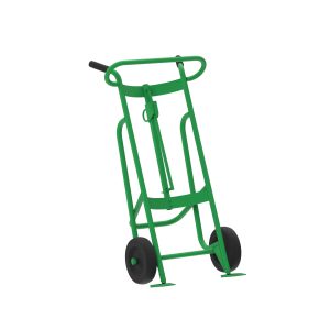 2-Wheel Drum Hand Truck, Steel, Mold-On Rubber Wheels