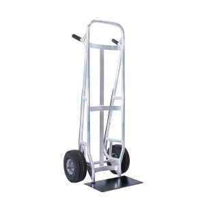 Curved back commercial hand truck, front left