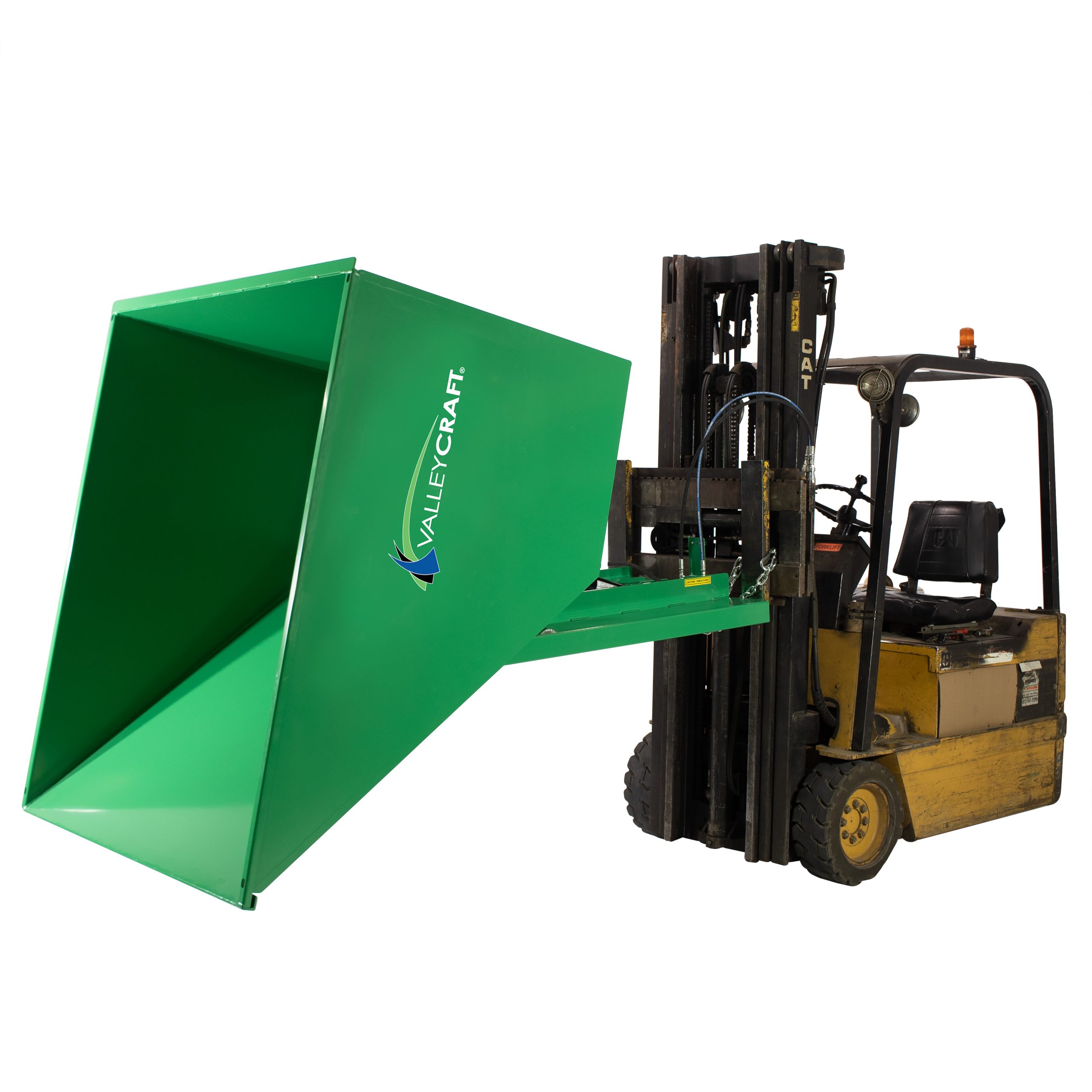 Valley Craft Powered Self-Dumping Hopper - Forklift Powered, 2 yd³, 6000 lb. Capacity