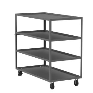 4-Shelf 12 Gauge Utility Cart, 60x30", Gray