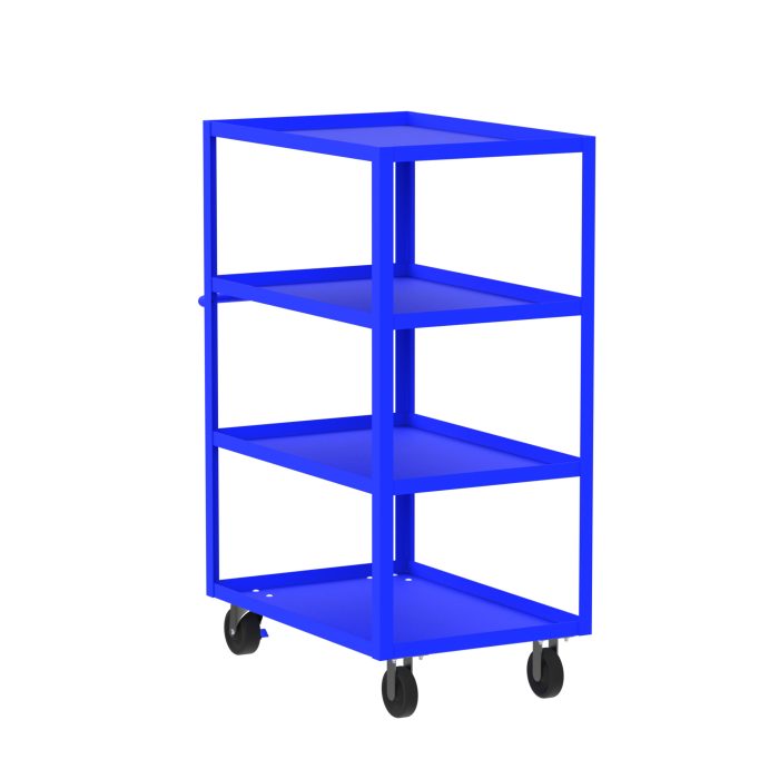 4-Shelf 12 Gauge Utility Cart, 36x24", Blue
