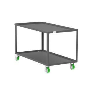 2-Shelf 12 Gauge Utility Cart, 60x30", Gray