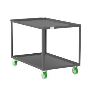 2-Shelf 12 Gauge Utility Cart, 48x30", Gray