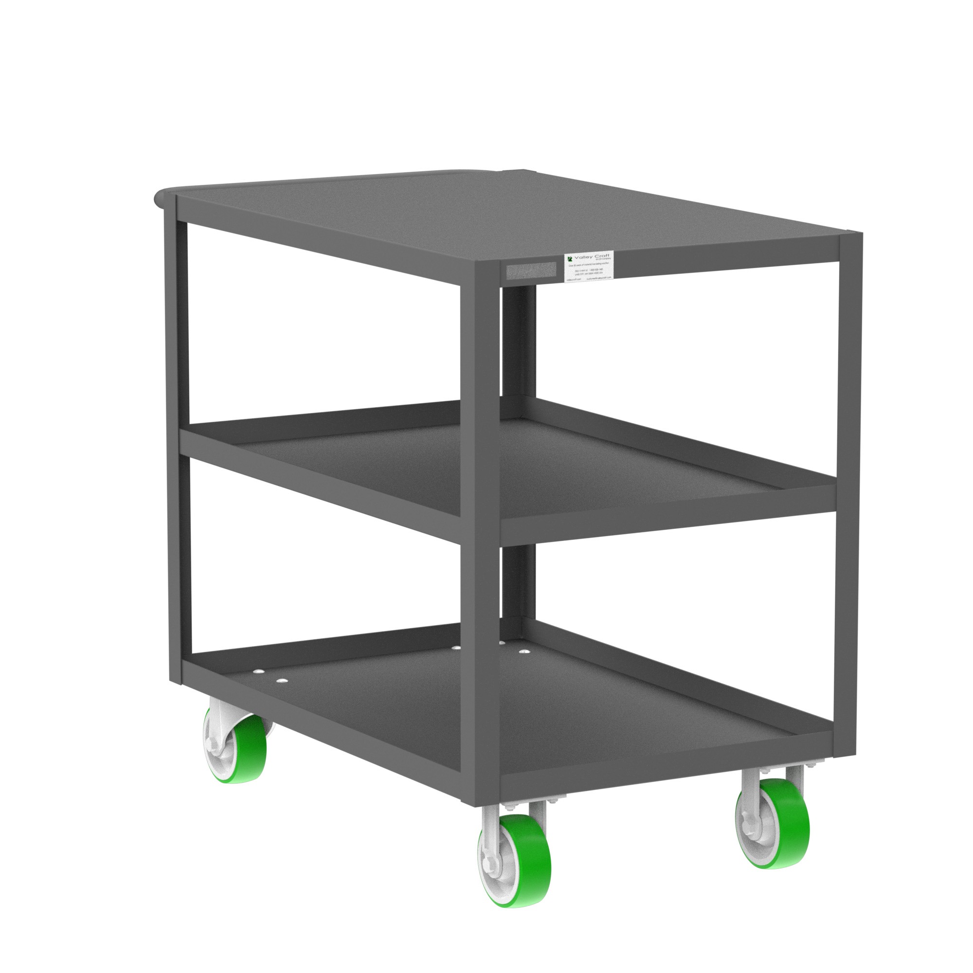 3-Shelf 12 Gauge Utility Cart, 36x24