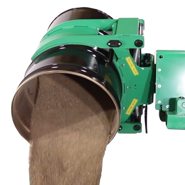Drum Clamp & Rotate Powered Forklift Attachment, Forklift