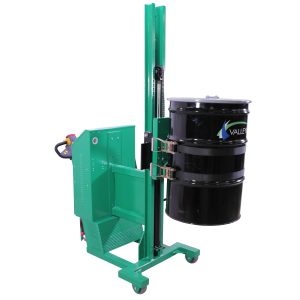 90" Fully Powered Drum Lift & Rotator, Strap, Counterweighted