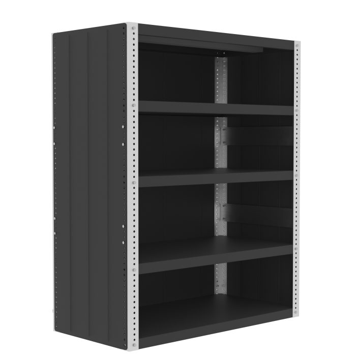 Heavy Duty Shelving, 48x24x60", Enclosed