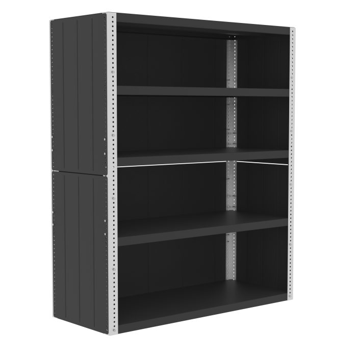 Heavy Duty Shelving, 60x24x72", Enclosed