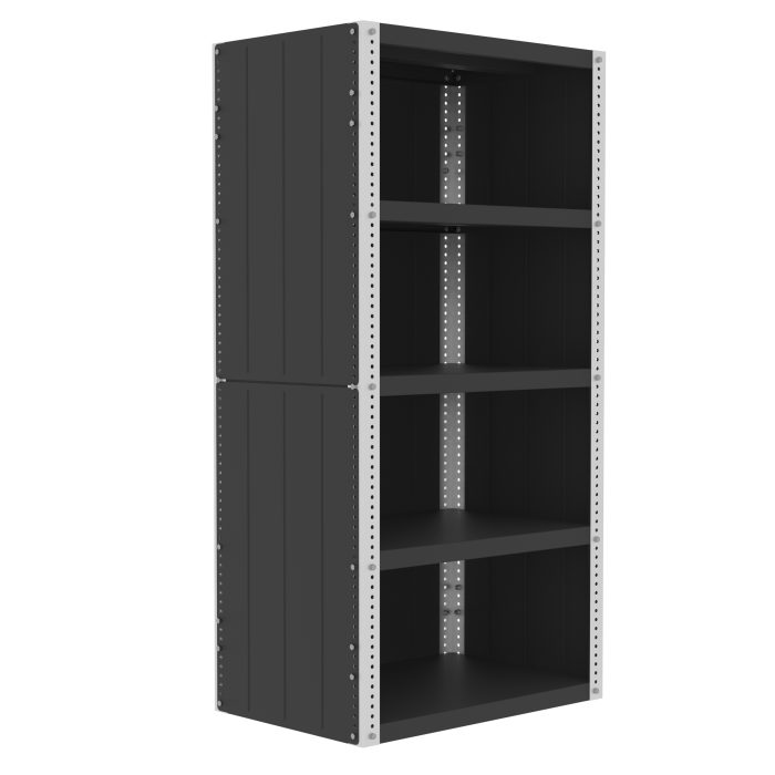 Heavy Duty Shelving, 36x24x72", Enclosed