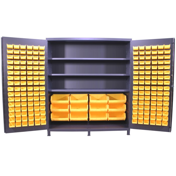 Bin & Shelf Cabinet, Half Bins, 72x84"
