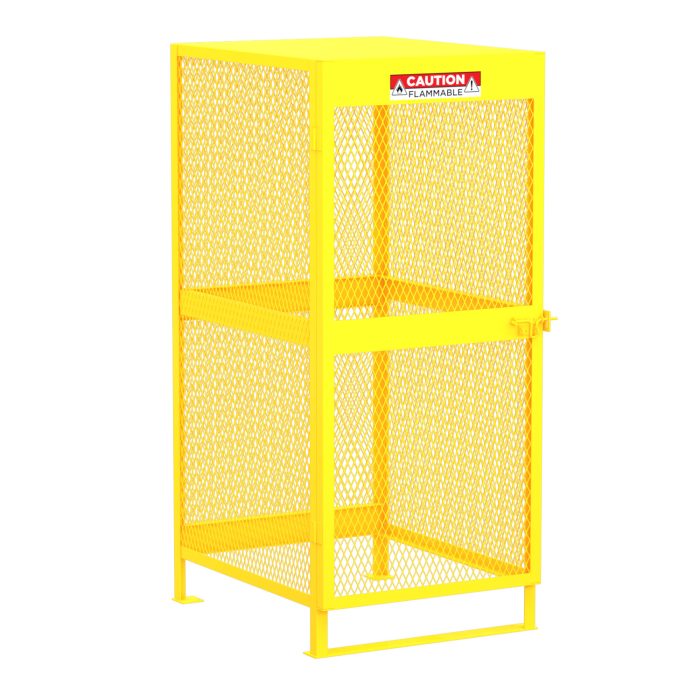 Gas Cylinder Storage Cabinet, Vertical,10 Cylinders