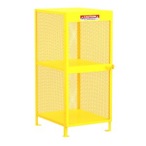 Gas Cylinder Storage Cabinet, Shelf, 8 Cylinders