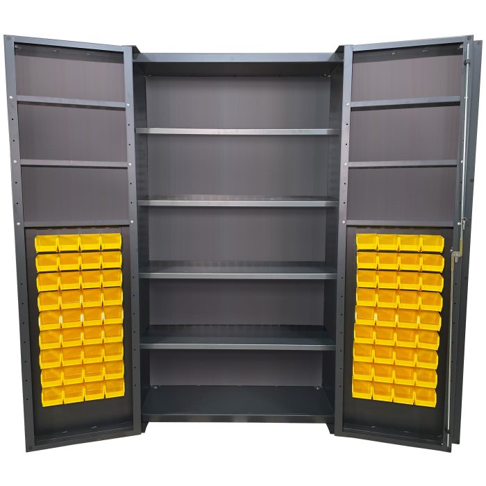 Deep Door Bin & Shelf Cabinet, Door Bins, 48x84"