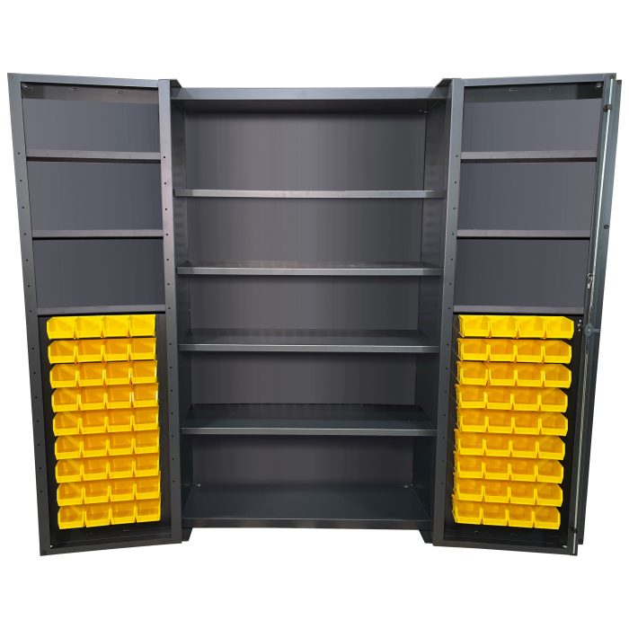 Deep Door Bin & Shelf Cabinet, Door Bins, 48x78"