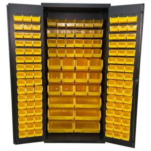 Bin & Shelf Cabinet, Full Bins, 36x78"