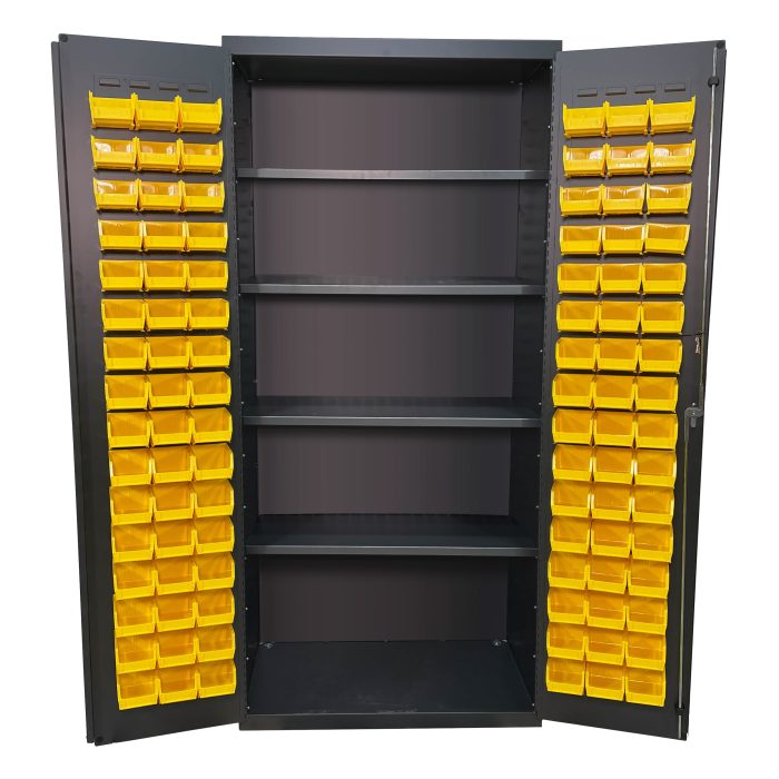 Bin & Shelf Cabinet, Door Bins, 36x78"