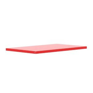 Adjustable Shelf for Security Carts, 60 x 30", Red