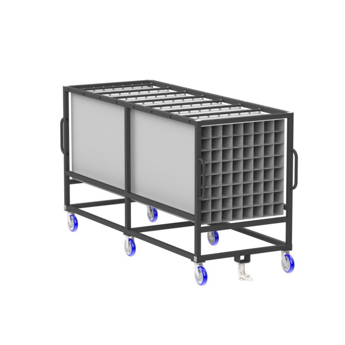 Parts Cart, 120", 5x5" Pockets