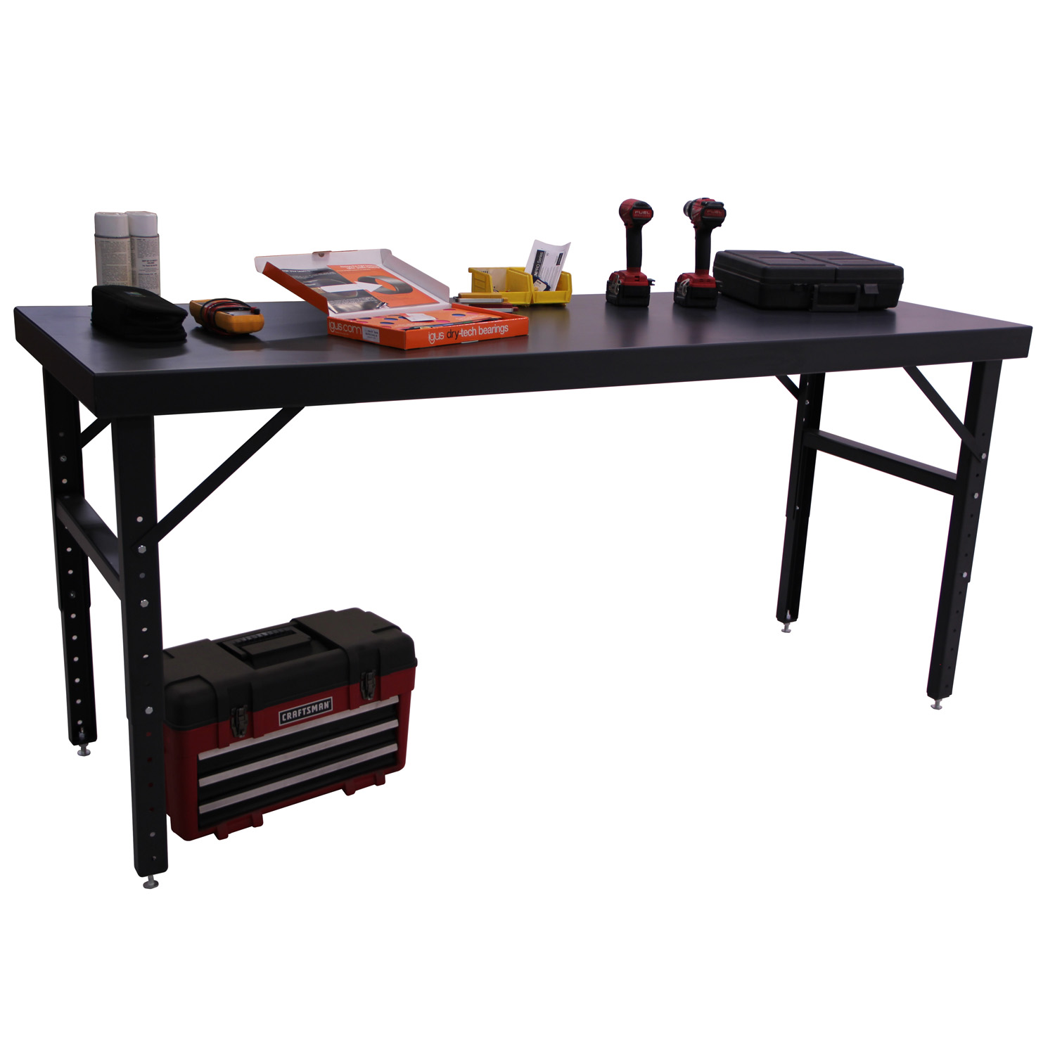 Adjustable Height Work Table, 84x48" - Valley Craft